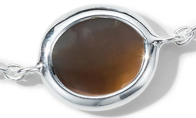 Shop Ippolita Polished Rock Candy Mini Oval Slice Station Bracelet In Silver