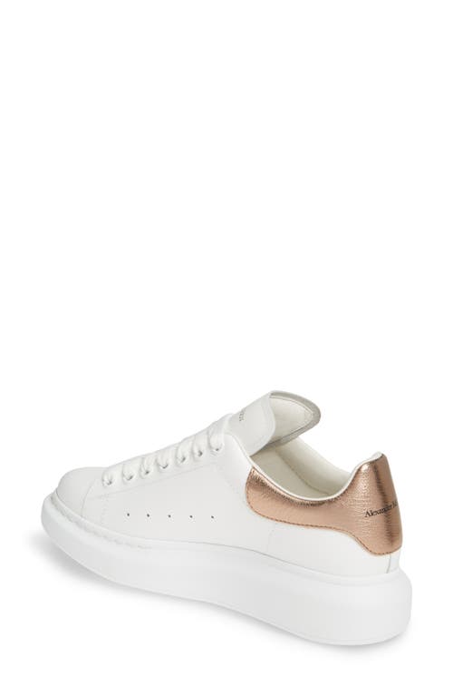 Shop Alexander Mcqueen Oversized Sneaker In Ivory/gold