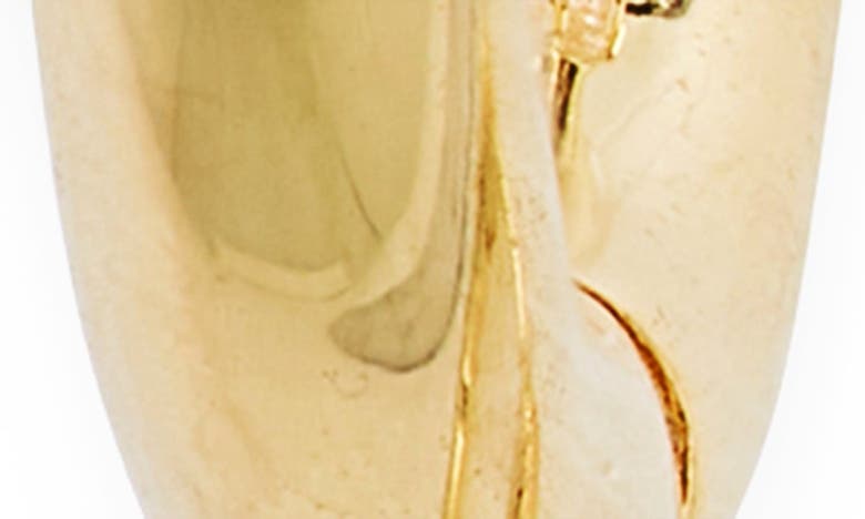 Shop Madewell Demi-fine Huggie Hoop Earrings In 14k Gold