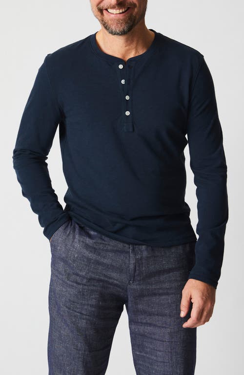 Billy Reid Long Sleeve Organic Pima Cotton Henley at Nordstrom,