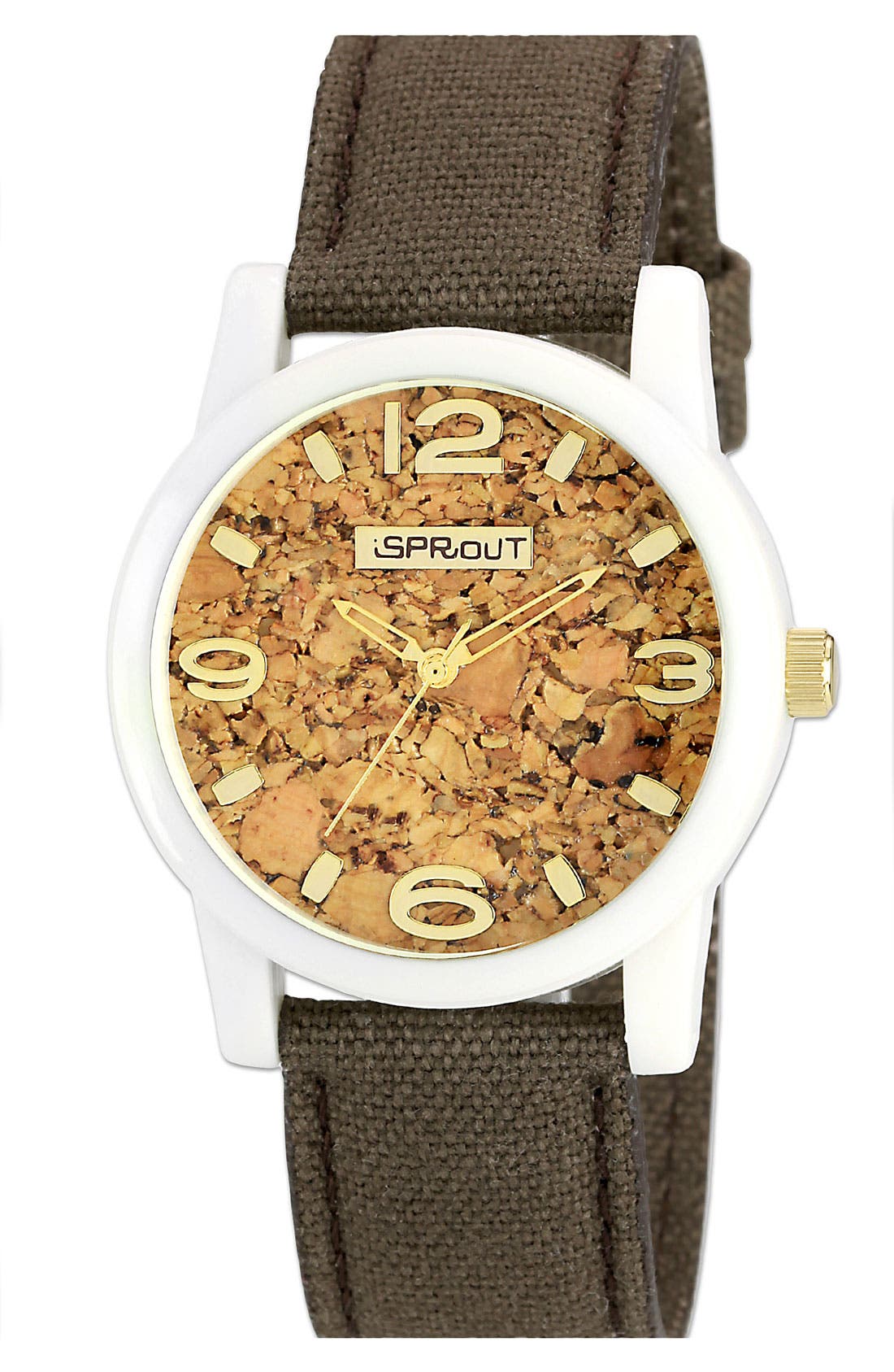 SPROUT™ Watches Cork Dial Strap Watch, 38mm Nordstrom