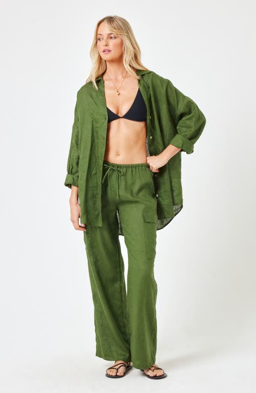 Shop L*space Lspace Sundown Cargo Pants In Jungle