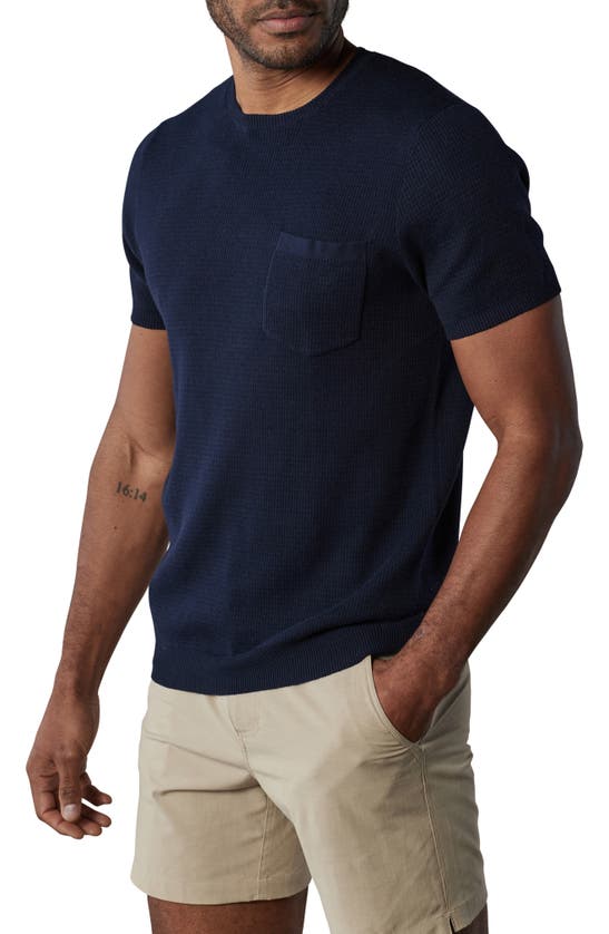THE NORMAL BRAND THE NORMAL BRAND WAFFLE STITCH SHORT SLEEVE SWEATER