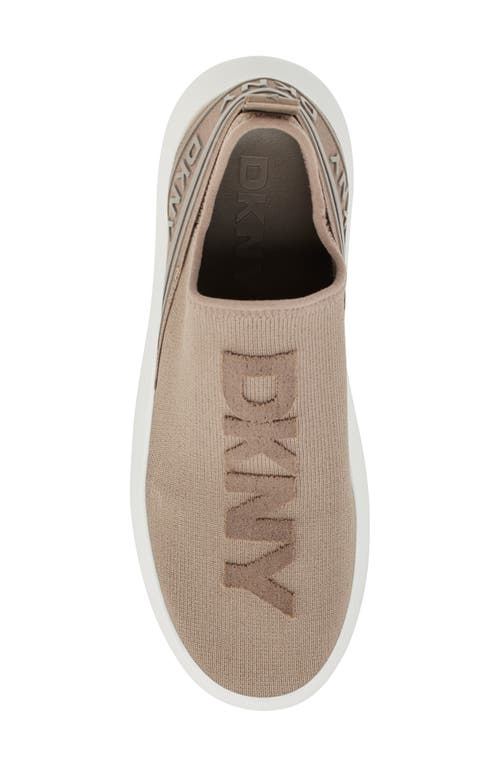 Dkny Jonas Knit Platform Sneaker In Ash