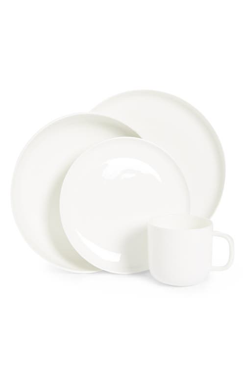 Fortessa Modern Coupe 16-Piece Dinnerware Set in White at Nordstrom