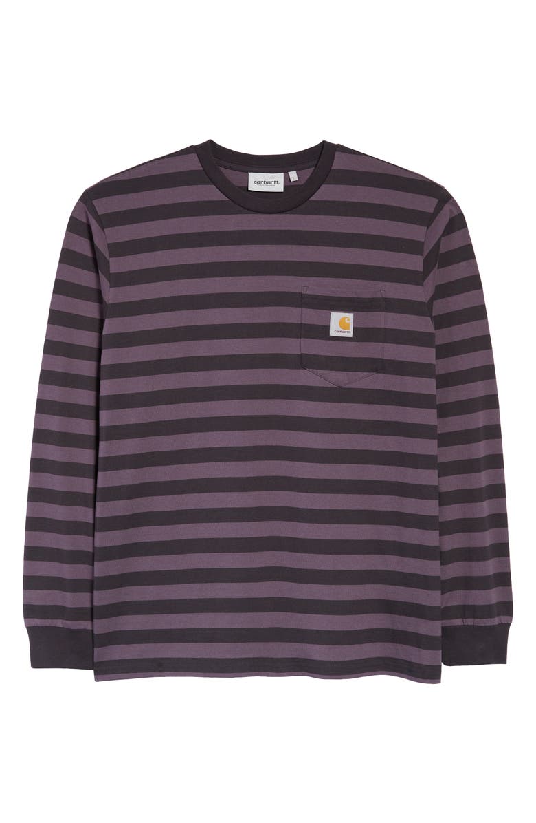 Merrick Stripe Long Sleeve Pocket T-Shirt