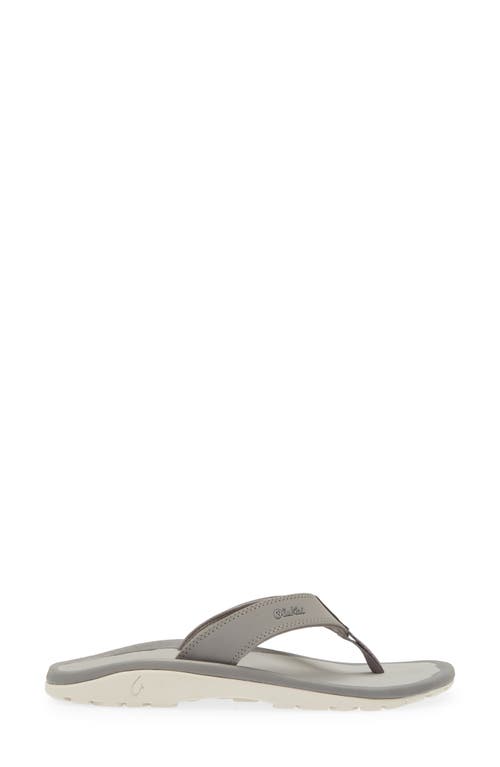 Olukai Ohana Flip Flop In Graphite/graphite