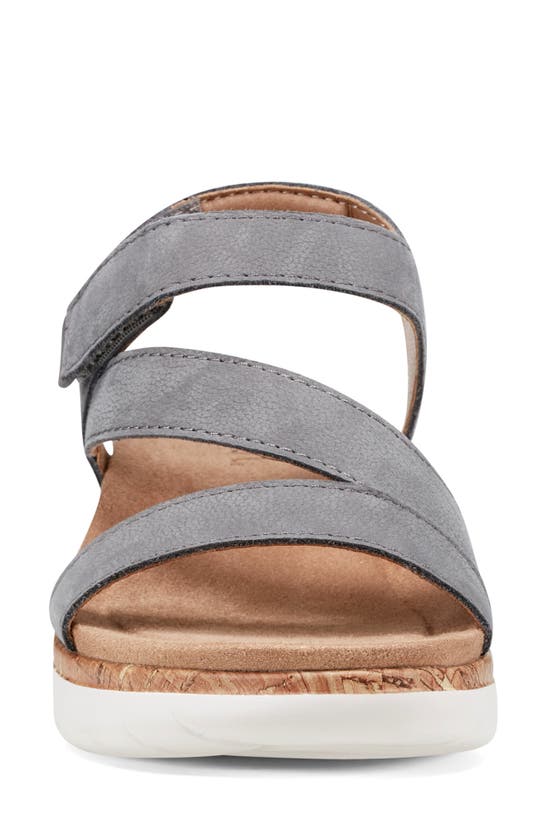Shop Earth ® Roni Ankle Strap Sandal In Medium Grey