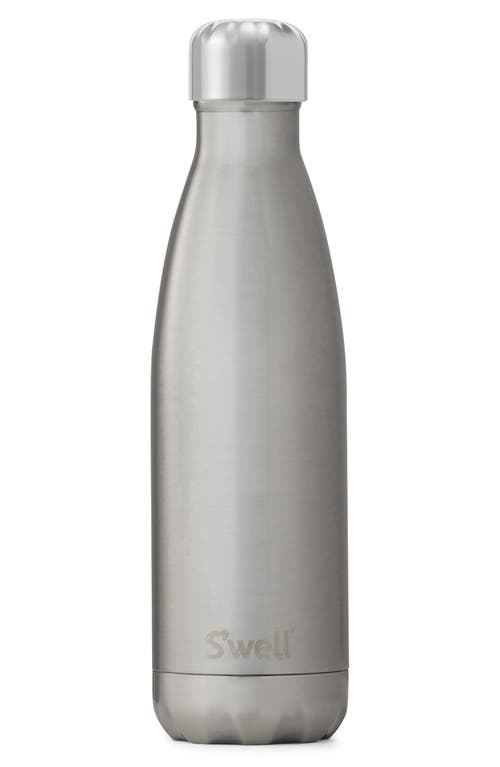 S'Well 17-Ounce Insulated Stainless Steel Water Bottle in Silver at Nordstrom, Size 17 Oz