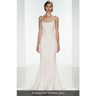 Nouvelle Amsale Audrey Crepe Racerback Gown