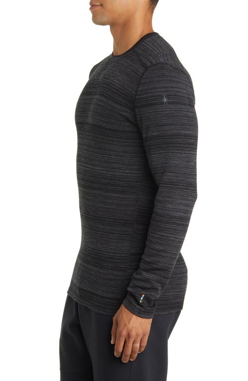 Smartwool Classic Thermal Merino Base Layer Long Sleeve T-shirt In Black Color Shift
