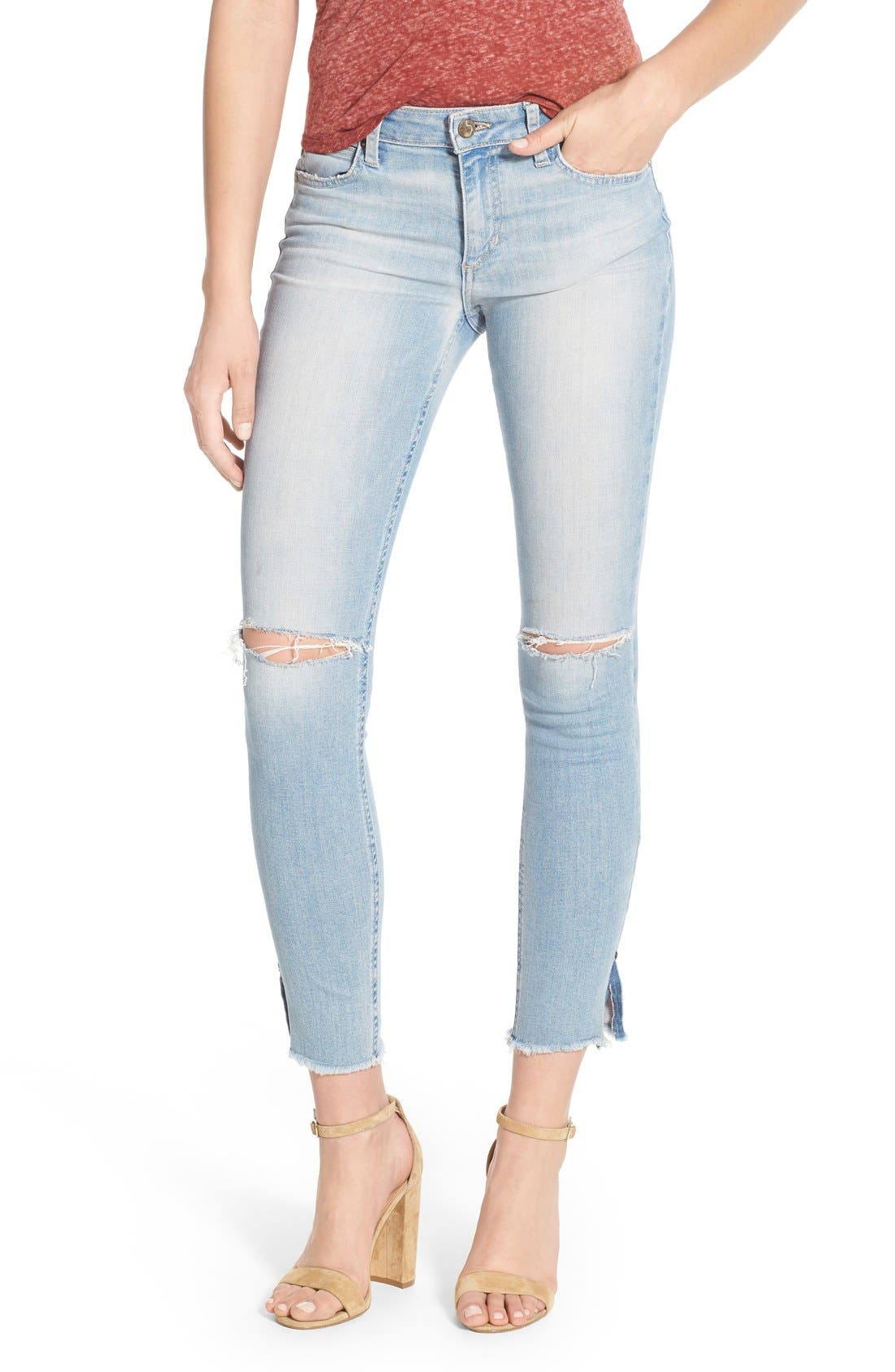 Joe's 'Flawless Icon' Shredded Ankle Jeans (Verra) Nordstrom