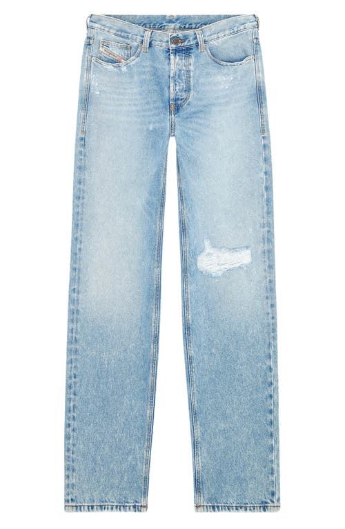 Shop Diesel ® 2010 D-macs Distressed Relaxed Straight Leg Jeans In Denim