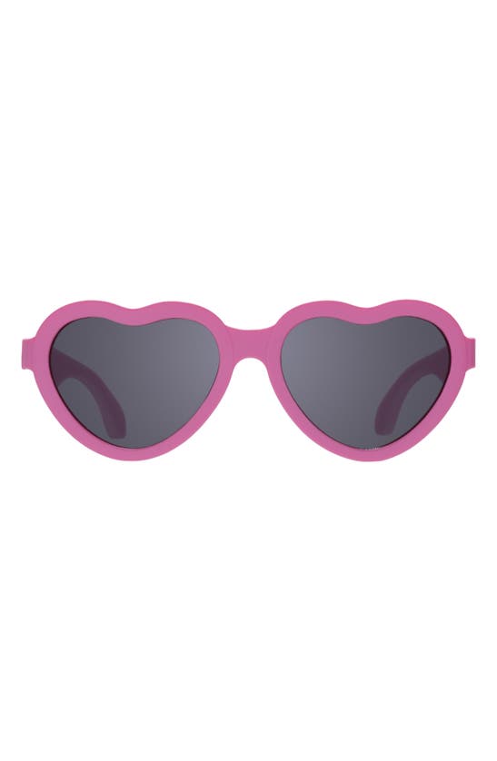 BABIATORS BABIATORS KIDS' PAPARAZZI PINK HEART SUNGLASSES