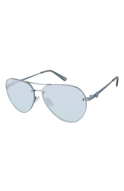 Kurt Geiger London Kgl1002 Aviator Sunglasses In Blue