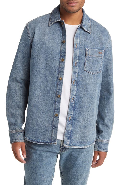 A. P.C. Surchemise Vittorio Brodee Denim Button-Up Shirt in Iab Light Blue at Nordstrom, Size Small