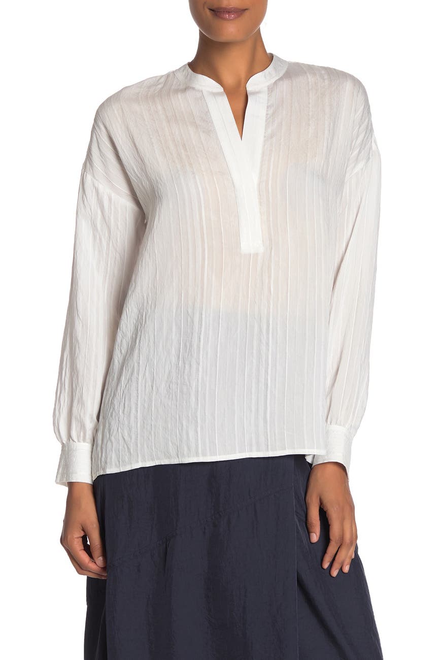 vince drapey stripe pullover