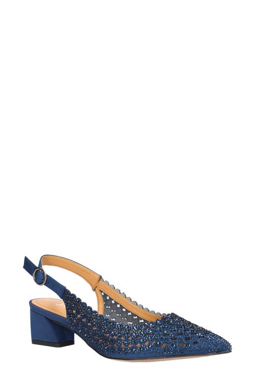 J. Reneé Pranil Pointed Toe Slingback Pump Navy at Nordstrom,