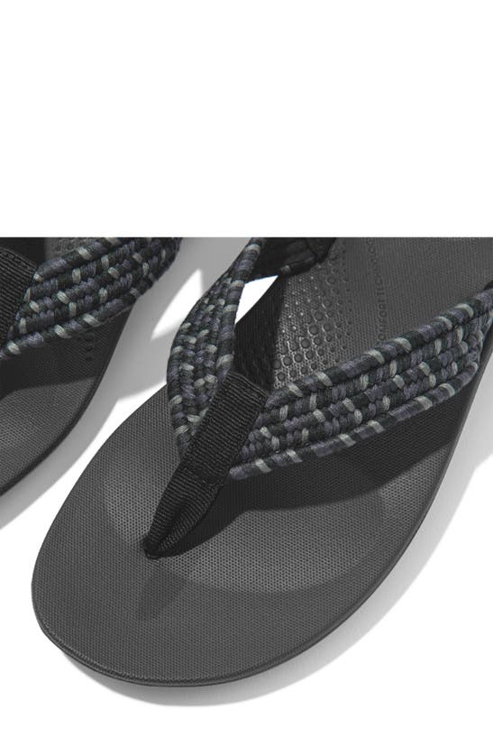 Shop Fitflop Iqushion Flip Flop In Black Mix