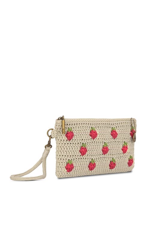 The Sak Vita Wristlet In Natural Strawberries