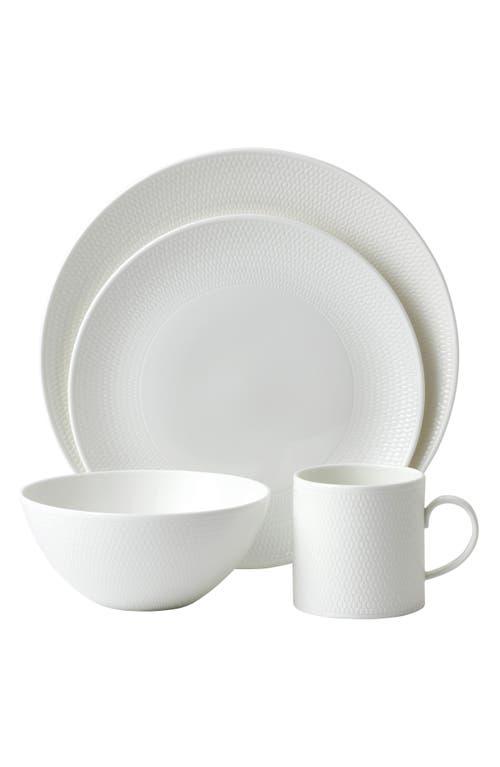 Wedgwood Gio Bone China 4-Piece Place Setting in White at Nordstrom