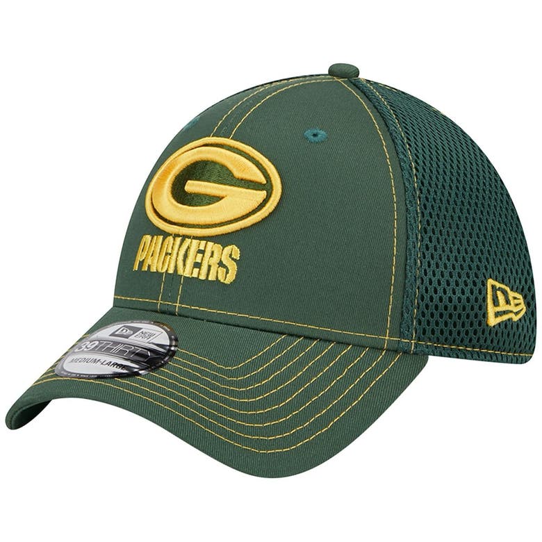 New Era Green Green Bay Packers Team Neo Pop 39thirty Flex Hat