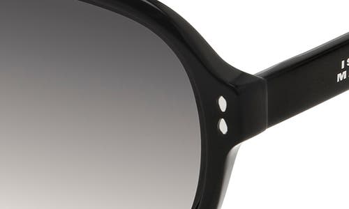 Isabel Marant 60mm Gradient Aviator Sunglasses<br /> In Black