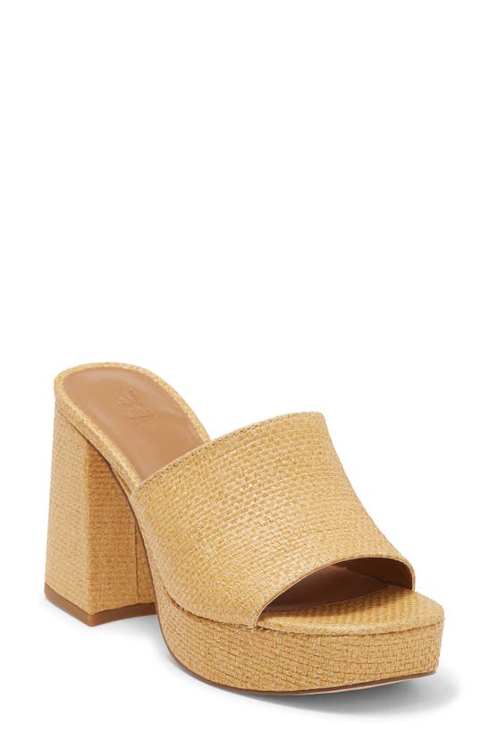 Nordstrom Rack Alyssa Platform Sandal In Natural Raffia
