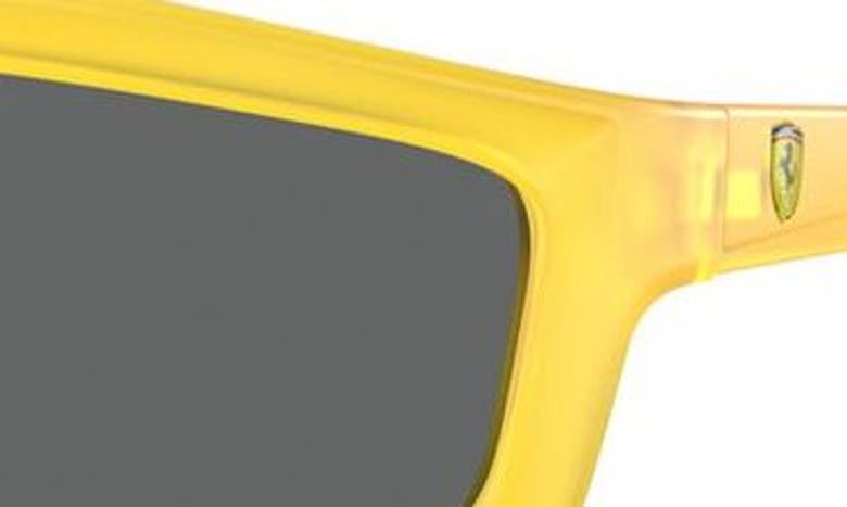Shop Scuderia Ferrari 64mm Oversize Irregular Sunglasses In Grey