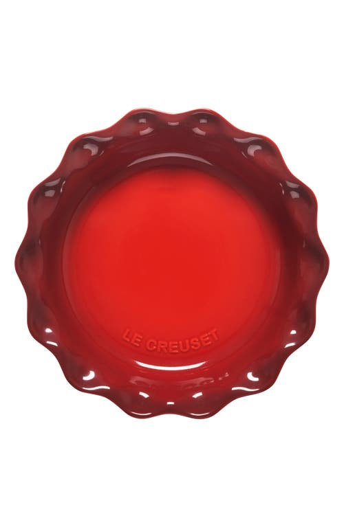 Le Creuset 9" Stoneware Pie Dish In Cerise