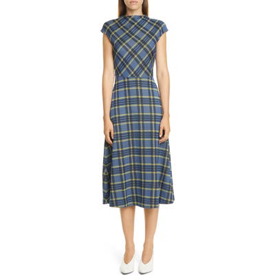 Hugo Narila Plaid Dress, Blue