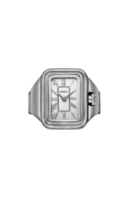 Fossil Raquel Watch Ring, 14mm in Silver at Nordstrom, Size 18.5