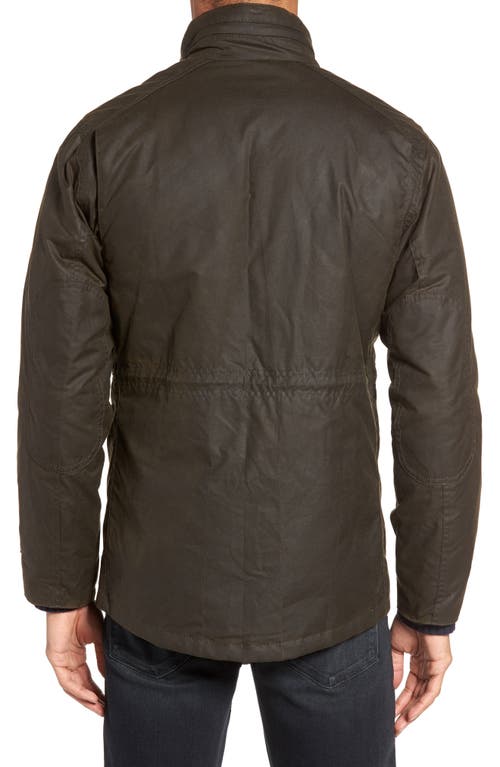 Barbour Classic Bedale Waxed Cotton Jacket In Olive