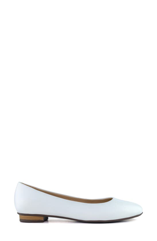 Marc Joseph New York Ferris Flat In White Napa Soft