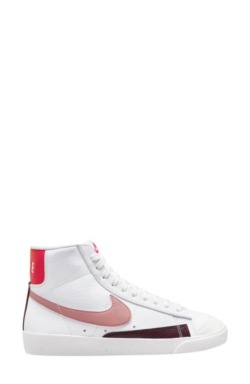 Blazer Mid '77 Sneaker in White/Red/Night Maroon