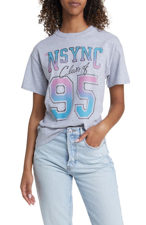 NSYNC Varsity Cotton Graphic T-Shirt