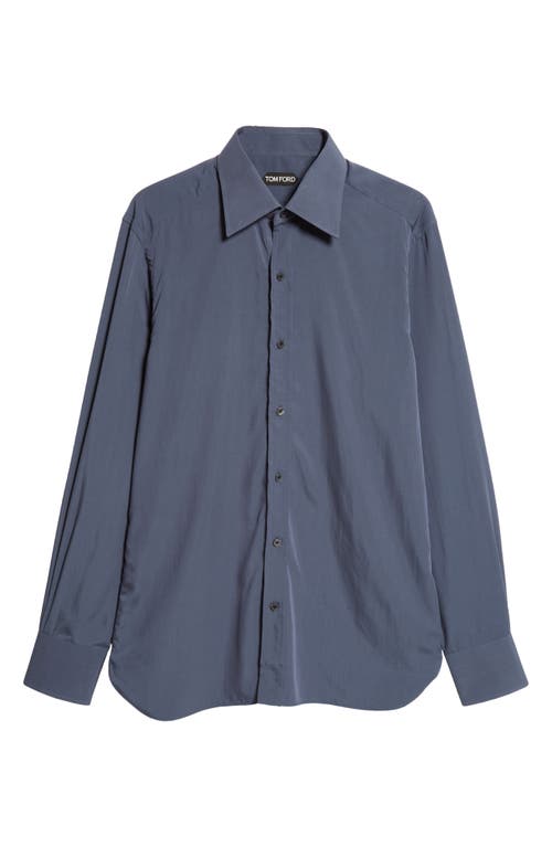 Tom Ford Fluid Parachute Slim Fit Button-up Shirt In Washed Indigo