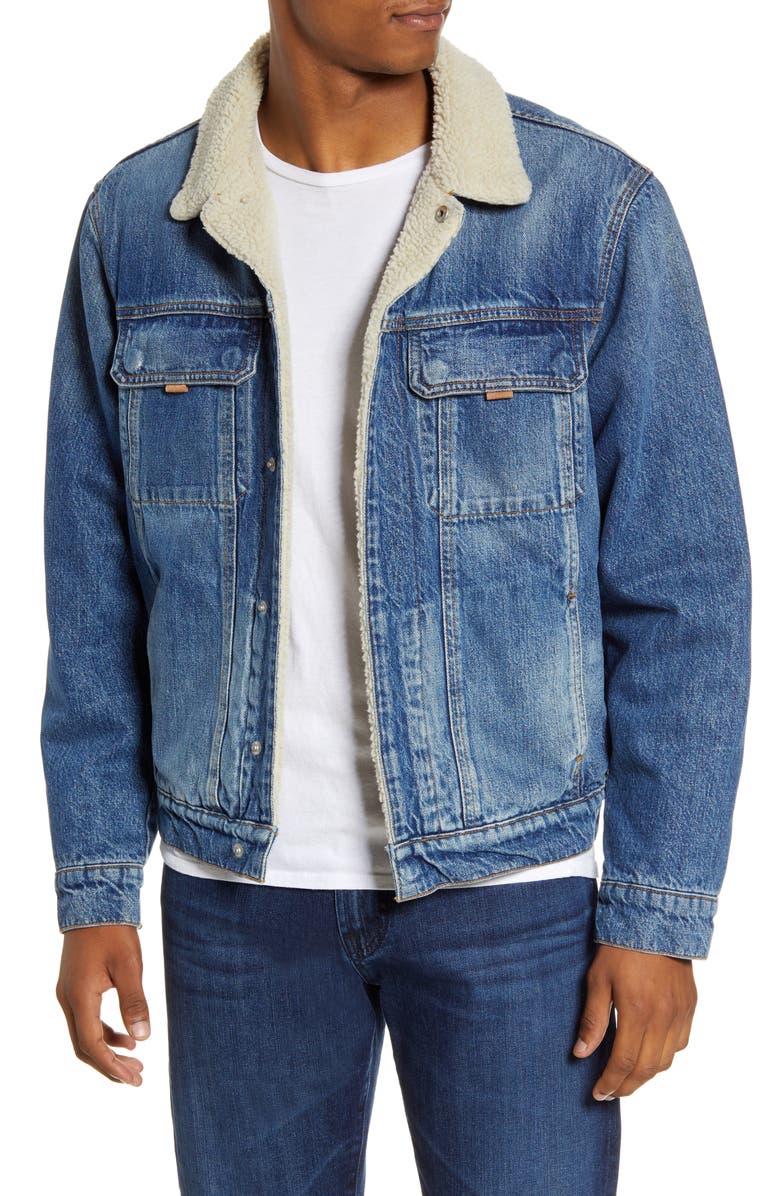 Hudson Jeans Classic Fleece Lined Denim Trucker Jacket | Nordstrom
