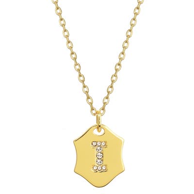 Stella + Ruby Nom De Plume Initial Pendant Necklace