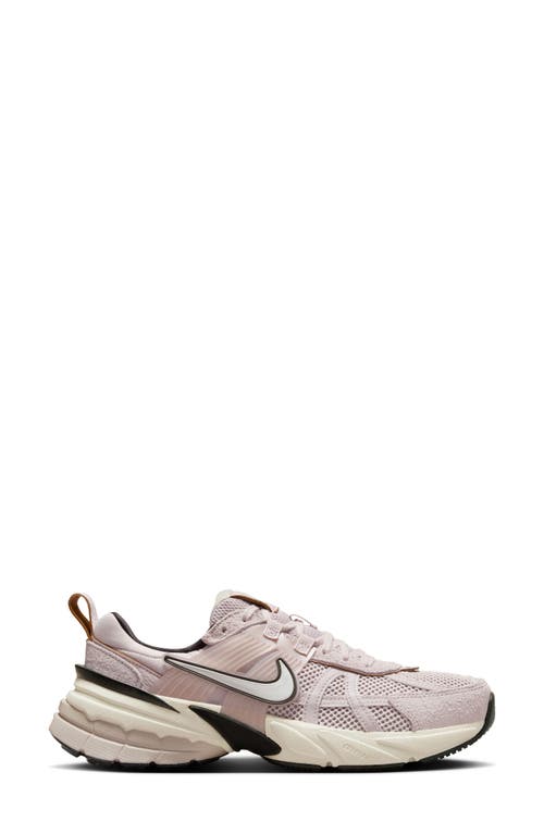 Shop Nike V2k Run Sneaker In Platinum Violet/bone/black