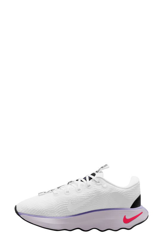 Shop Nike Motiva Road Runner Walking Shoe In White/ Lilac/ Barely Grape