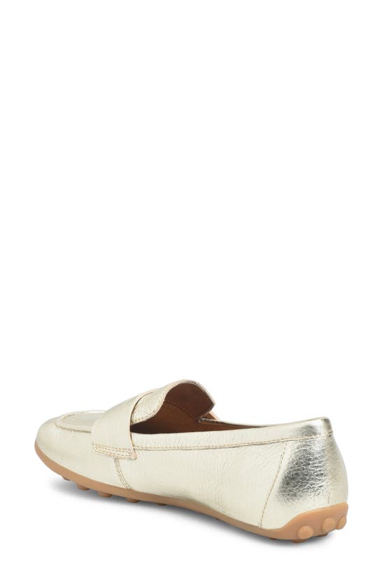 Shop Söfft Allie Moc Toe Penny Loafer In Platino