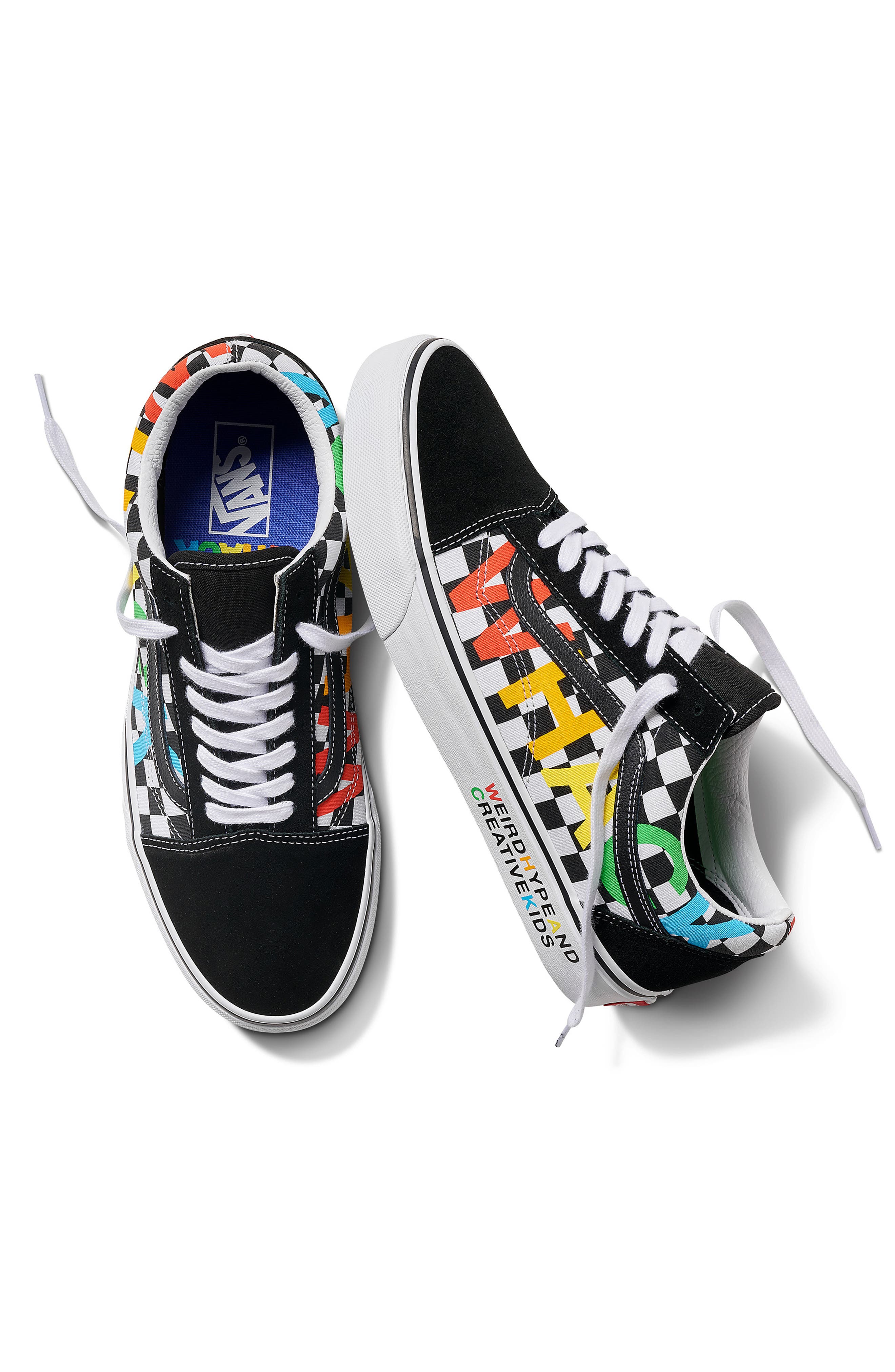 black vans white bottom