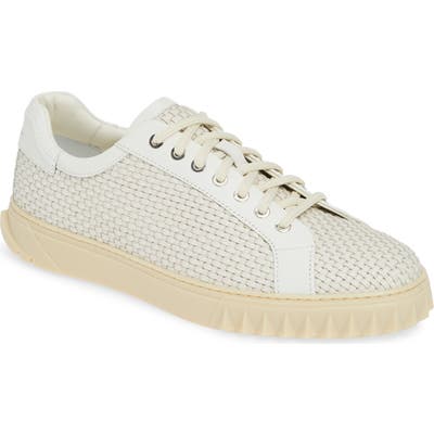 Salvatore Ferragamo Cube Sneaker, White