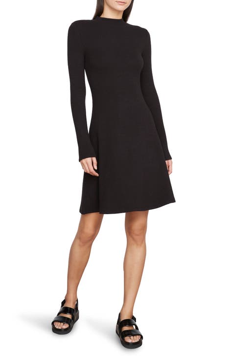 black fit and flare dress | Nordstrom