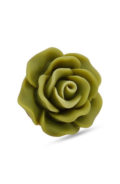 CLIFTON WILSON Floral Lapel Pin in Olive at Nordstrom