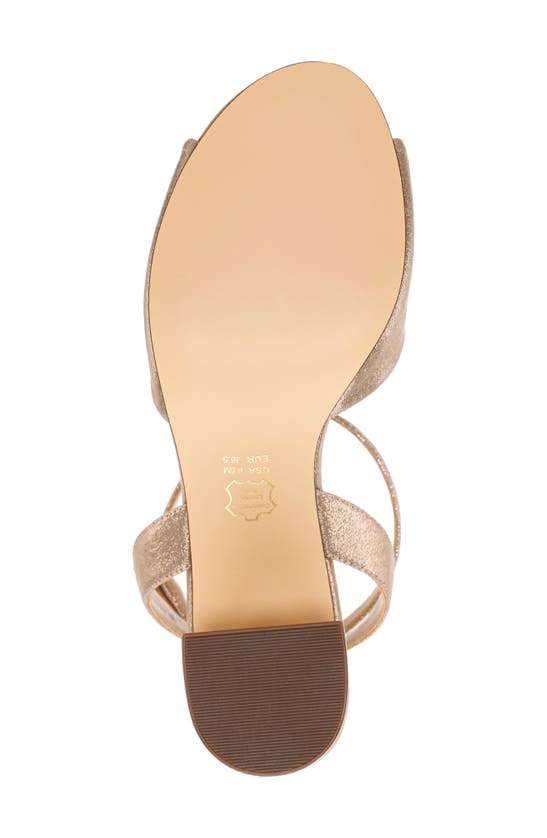 Shop Nina Nigella Glitter Ankle Wrap Sandal In Taupe