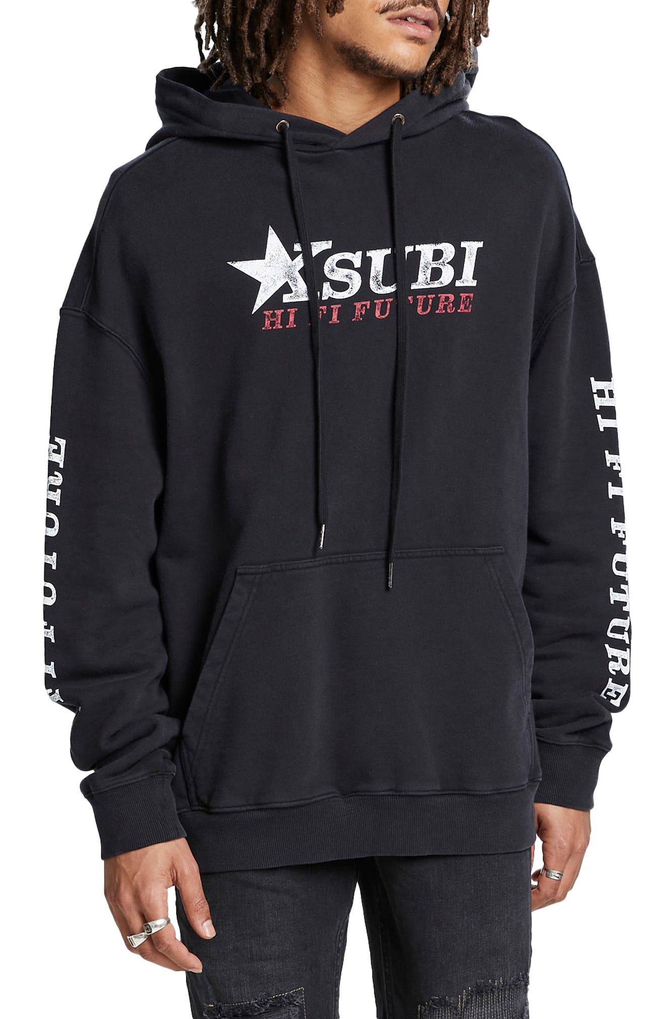 Ksubi Men's Hi Fi Logo Hoodie in Black at Nordstrom, Size Small