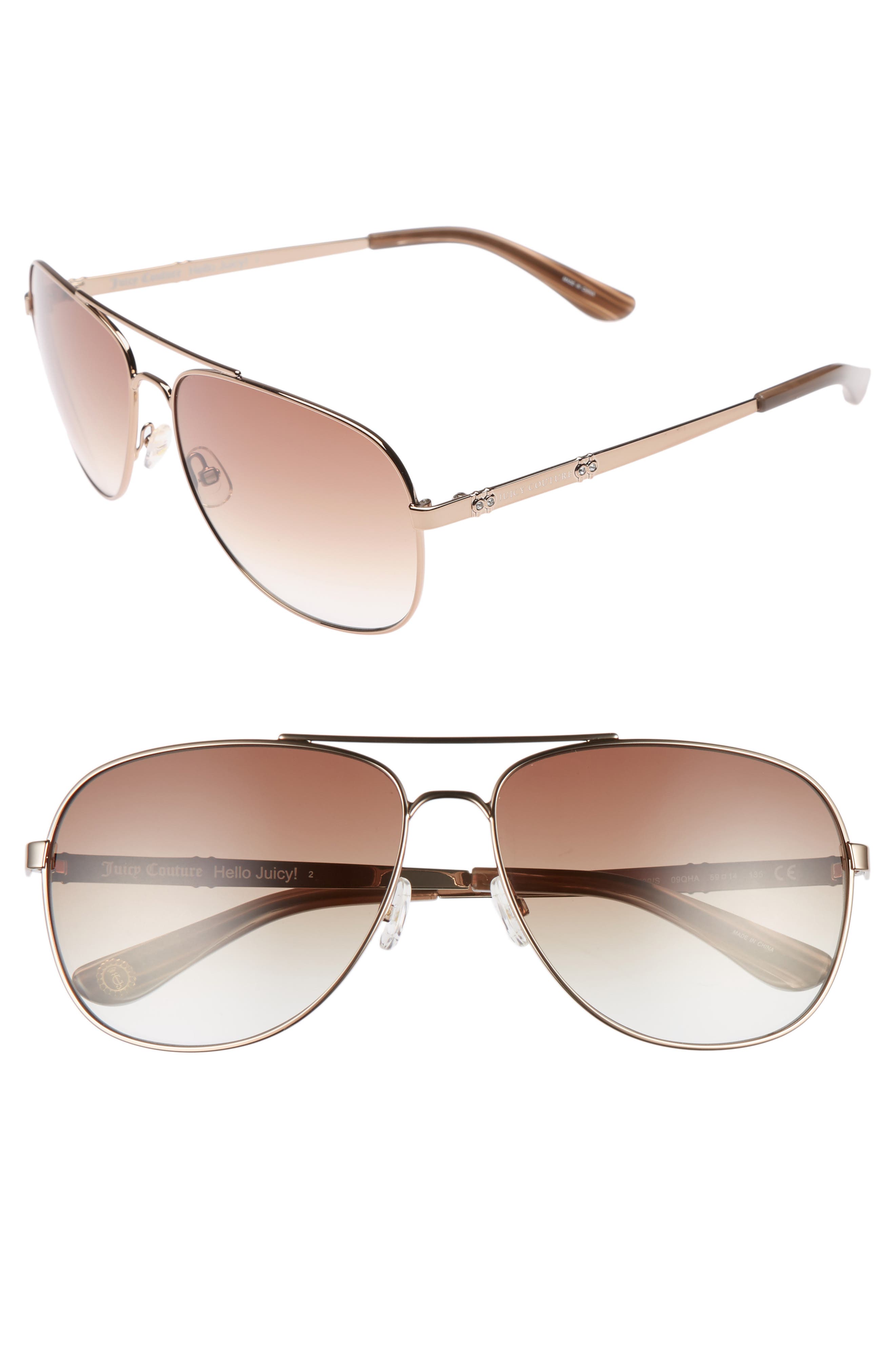 Juicy Couture Black Label 59mm Aviator Sunglasses Nordstrom   5d6ef134 016c 4613 Aa91 0c7c1e282d34 