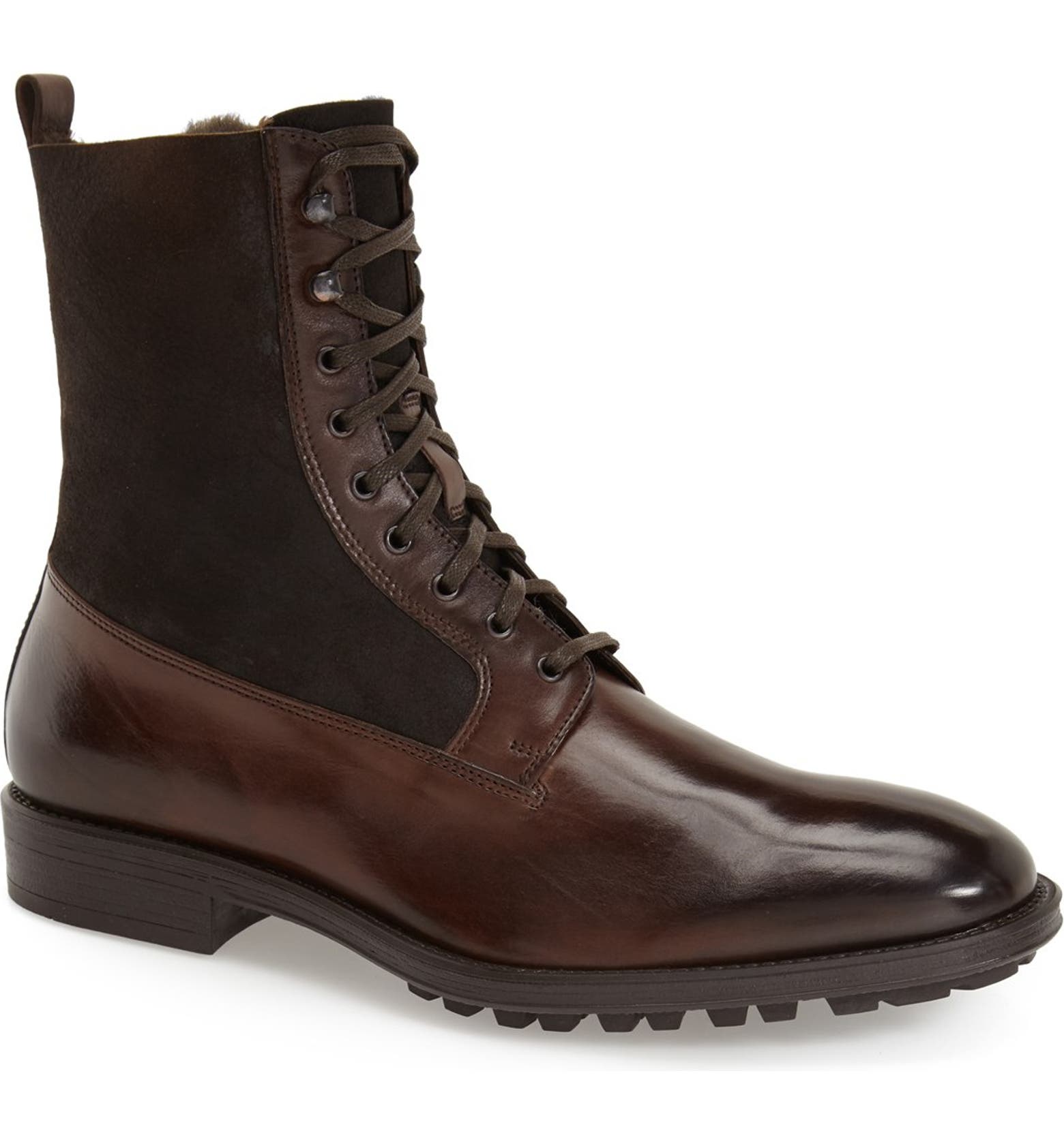 To Boot New York 'Edwards' Lace-Up Genuine Shearling Lined Boot (Men ...